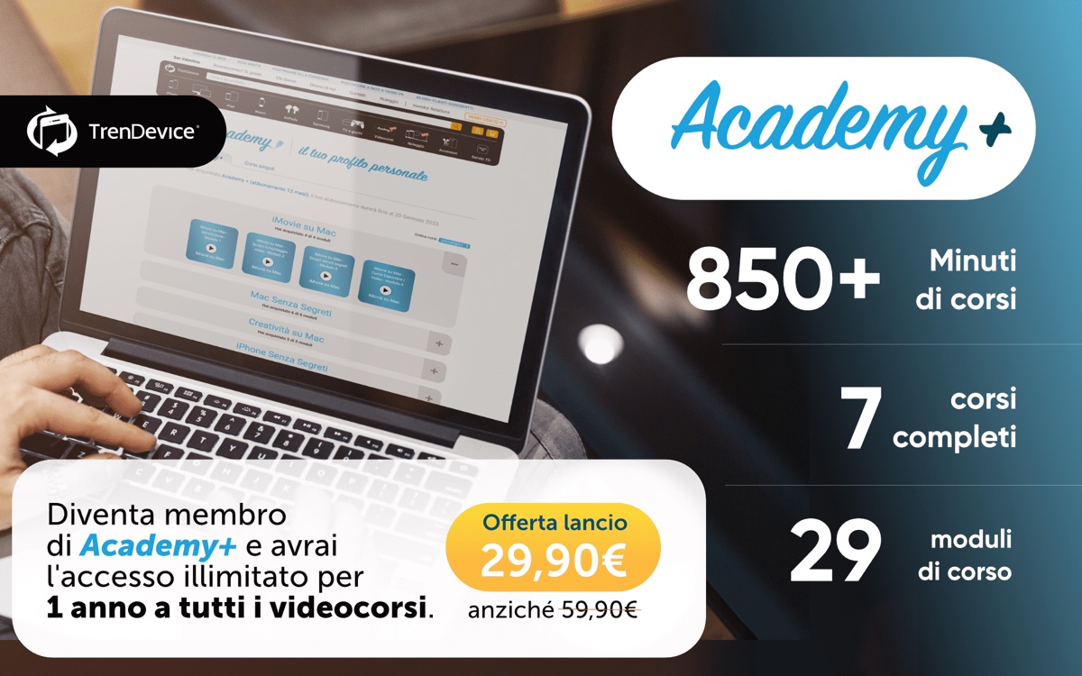 Impara i segreti di iPhone e Mac con i Videocorsi TrenDevice Academy